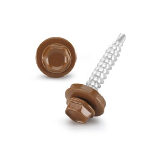 Hlf. redukált hegyű önf.csavar fához, RAL 8003, 4,8x35V14