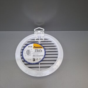 Szellőzőkarika Műanyag, 125mm, rovarhálós fehér