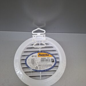 Szellőzőkarika Műanyag, 110mm, Rovarhálós, fehér