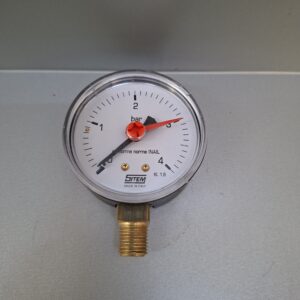 SIT manométer alsó csatlakozással 63mm 4bar