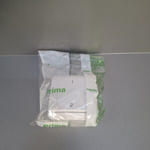 Schneider Prima Kétpólusú kapcsoló 10AX, fehér