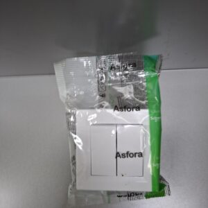 Schneider Asfora dupla váltókapcsoló, fehér