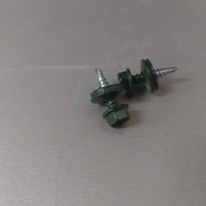 Fűzőcsavar (k=4.9-5.1) EPDM-mel, RAL 6009 (fenyőzöld), 4,8x19V14