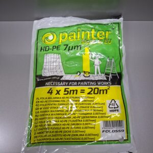 Painter Takarófólia, Transzparens, 4x5M, 0,007