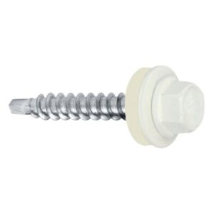 Hlf. redukált hegyű önf.csavar fához, RAL 9010, 4,8x35V14