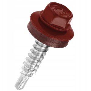 Hlf. Önf. Lemezcsavar,  DIN 7504/K (k=4.9-5.1), RAL 3009 (oxidvörös), 4,8x19V14