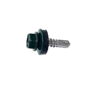 Hlf. Önf. Lemezcsavar, DIN 7504/K (k=4.9-5.1), RAL 6009 (fenyőzöld), 4,8x19V14