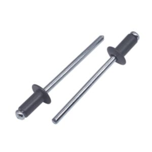 EcoPop nyitott D-fejű popszegecs, alu/acél, festett RAL 7016 (antracitszürke), 3,2x8